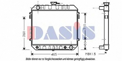 AKS DASIS 150090n -  Радиатор, охлаждение двигателя
